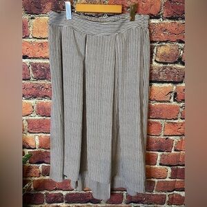 Max Studio Midi Flow Black & White Skirt Size L